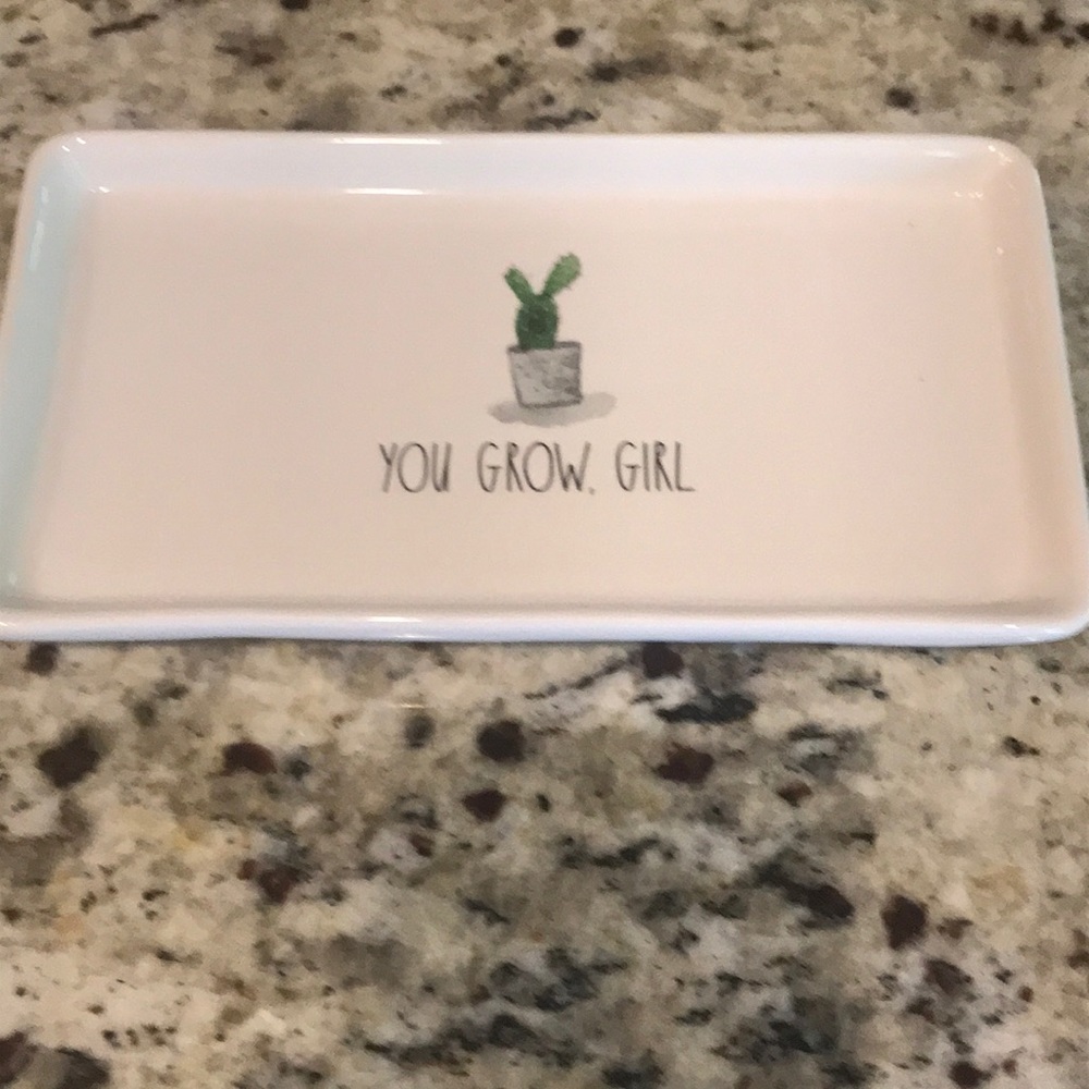 Rae Dunn YOU GROW , GIRL Tray